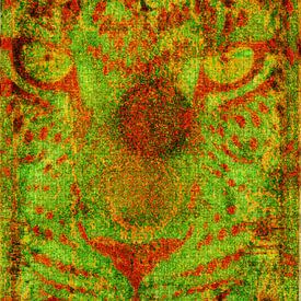 Emerald Instinct Abstract Animal Wall Art by Mavro Orbino