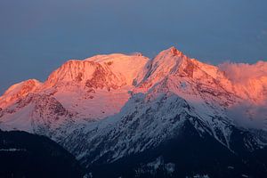 Sonnenuntergang am Mont Blanc
