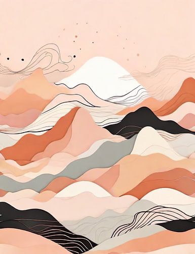 Traumlandschaft in Terrakotta von Dreamy Faces