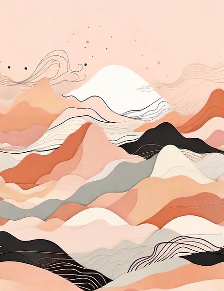 Traumlandschaft in Terrakotta von Dreamy Faces