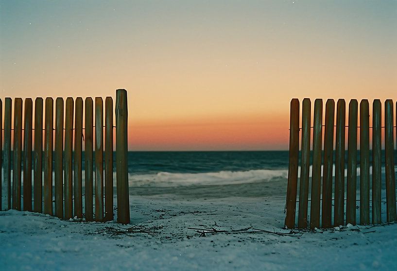 Strandromantiek van fernlichtsicht