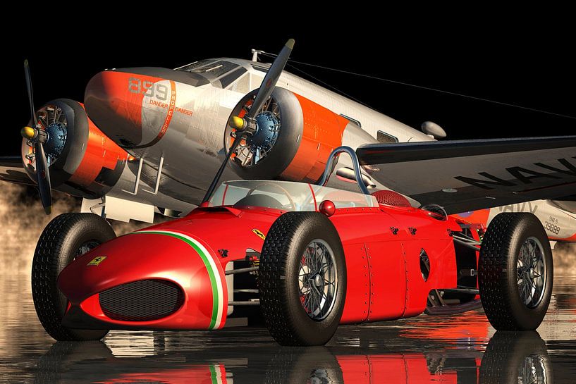 Ferrari 156 Shark Nose - Une belle Ferrari qui était souvent utilisée sur les circuits de course par Jan Keteleer