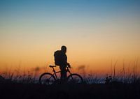 Bike at sea