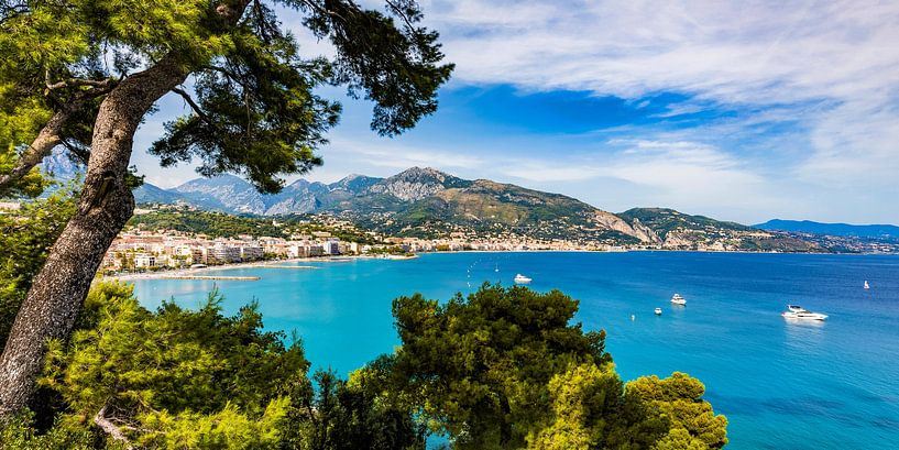 Menton on the Côte d'Azur in France by Werner Dieterich