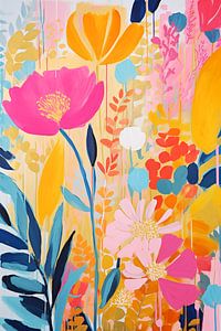 Boho floral, modern