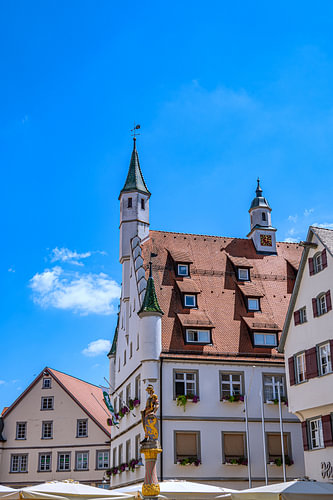 Het historische stadhuis van Biberach aan de Riß