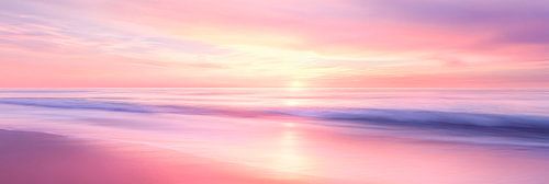 Des couleurs douces à l'horizon de la mer