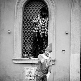 Straßenkünstler in Rom von Michiel de Bruin