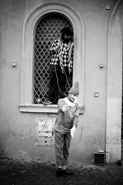 Straßenkünstler in Rom von Michiel de Bruin