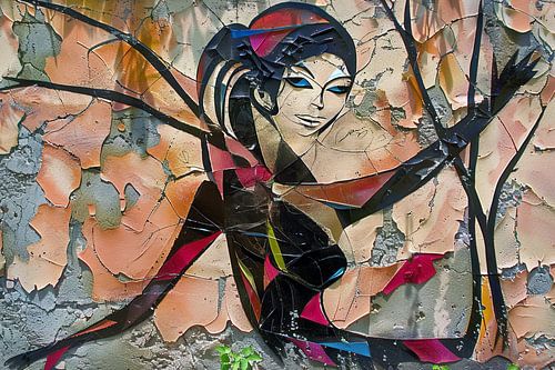 abstract portret vrouw