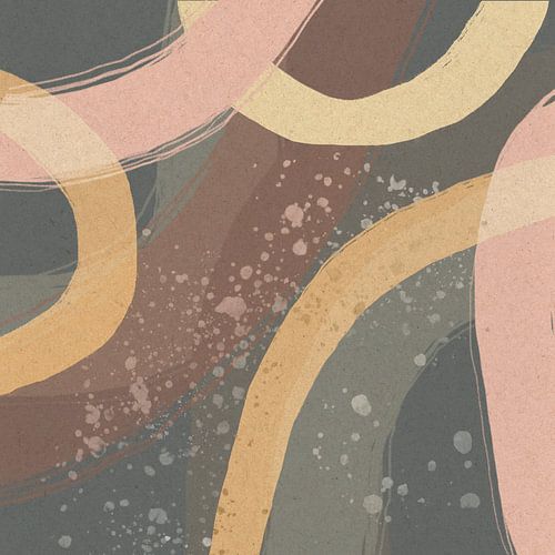 Pastel Expressions: Abstracte Minimalistische Kunst nr. 4