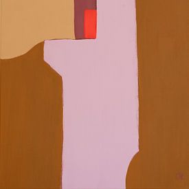 Structured Lilac van Cindy Moonen - Cinterior Art