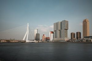 L'horizon de Rotterdam avec le pont Erasmus sur Lorena Cirstea