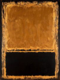 Abstract gold black art