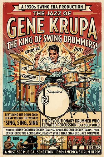 The Jazz of Gene Krupa von Theodor Decker