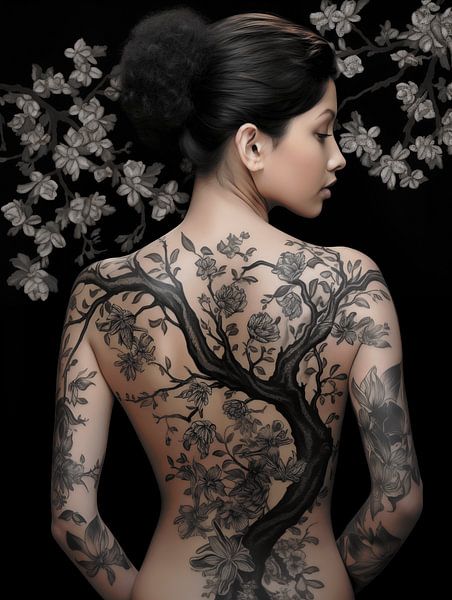 Blossom Body Paint by PixelMint.