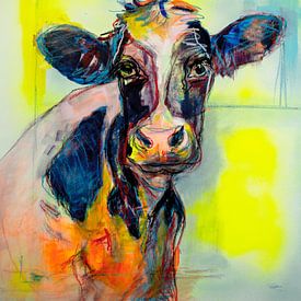 Portret Friese koe van Liesbeth Serlie