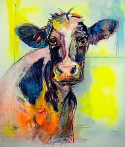 Portret Friese koe van Liesbeth Serlie