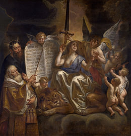 Jacob Jordaens, The Divine Law as the Foundation of Human Justice, 1665 by Atelier Liesjes