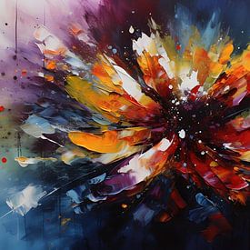 Painting Flowers | Abstract Painting | Colourful Painting by AiArtLand