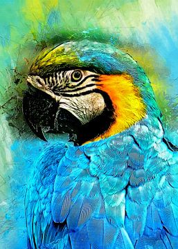 Papagei Ara bierd #Papagei von JBJart Justyna Jaszke