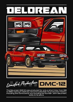 DeLorean DMC-12 Time Machine Car by Adam Khabibi