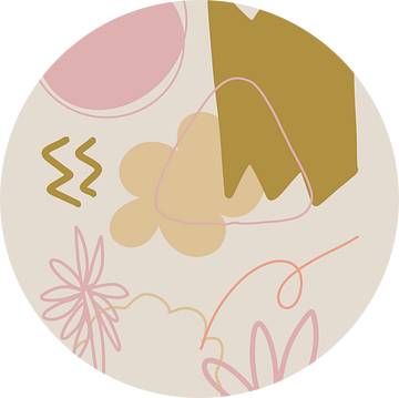 Abstract boho stijl eclectisch van Studio Allee