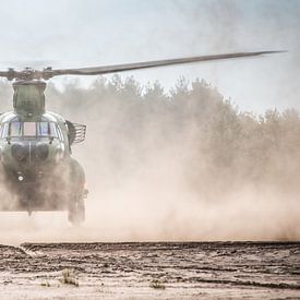 The imposing Chinook from the front by Dennis Janssen