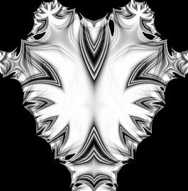 White Abstract heart sur Nicky`s Prints