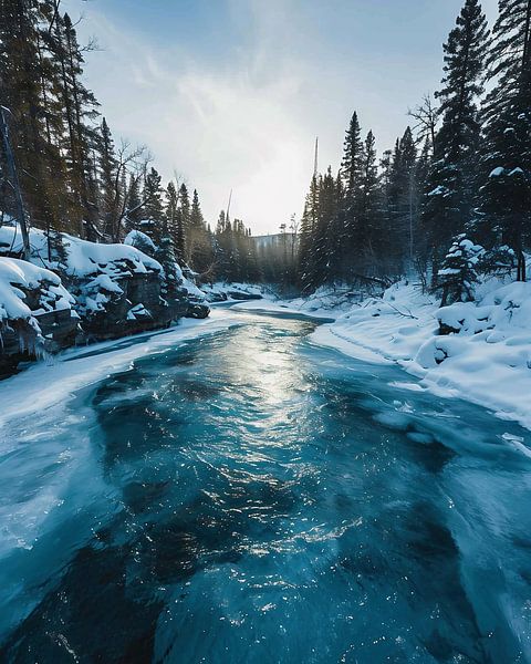 Winterlandschaft von fernlichtsicht