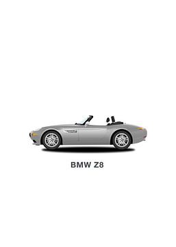 BMW Z8 Argent sur Bas de Glopper