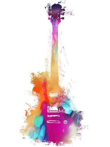 Guitar 37  music art #guitar #music by JBJart Justyna Jaszke