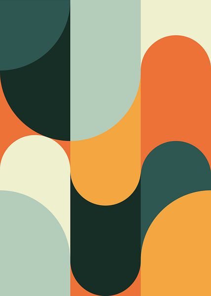 colourful modern flowing form by Marcel de Waal