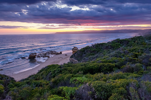 Zonsondergang aan de Great Ocean Road - Australië