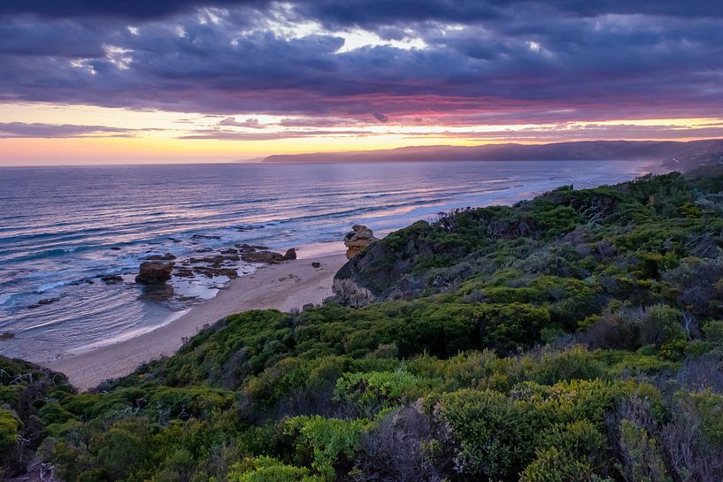Sonnenuntergang auf der Great Ocean Road - Australien von Erwin Blekkenhorst