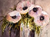 Papavers in Vaas van Christine Nöhmeier thumbnail