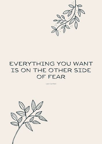Everything you want is on the other side of fear by Studio Allee