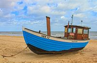 Op het strand met de trawler Tern