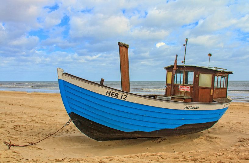 Op het strand met de trawler Tern van Holger Felix