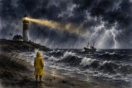 Guided Through the Storm - Hope Along Denmark's North Sea Coast von Mahalola
