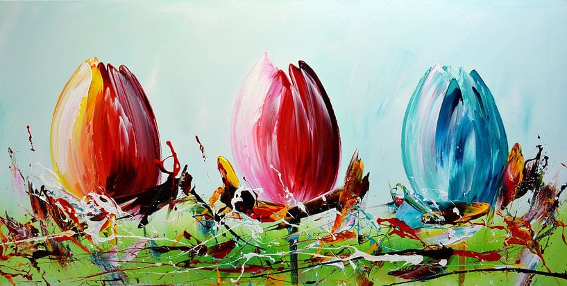 Tulips by Gena Theheartofart