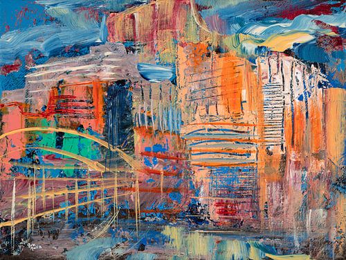 Une ville colorée sur ART Eva Maria