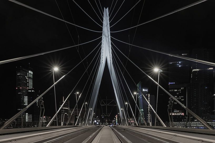 De Erasmusbrug in Rotterdam vanuit een uniek standpunt van MS Fotografie | Marc van der Stelt