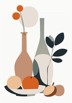 Stillleben mit Früchten (02) von Sabine Minten