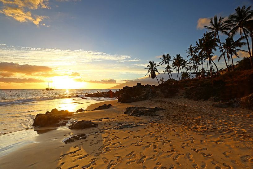 Sonnenuntergang auf Hawaii von Antwan Janssen