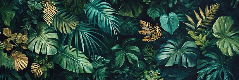 Lush Leaves Tropical von Blumen Studio