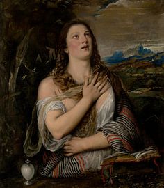 Tizian – Die reuige Magdalena | Religiöse Malerei der Renaissance von Timeless Artworks
