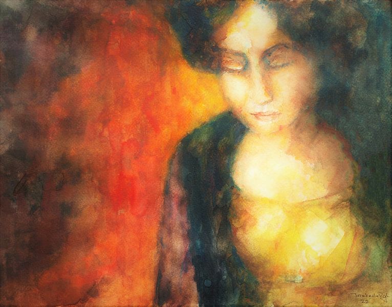 In Gedanken verloren, inspiriert von einem alten Meister von Ineke de Rijk