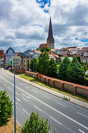 Blick auf die Hansestadt Rostock