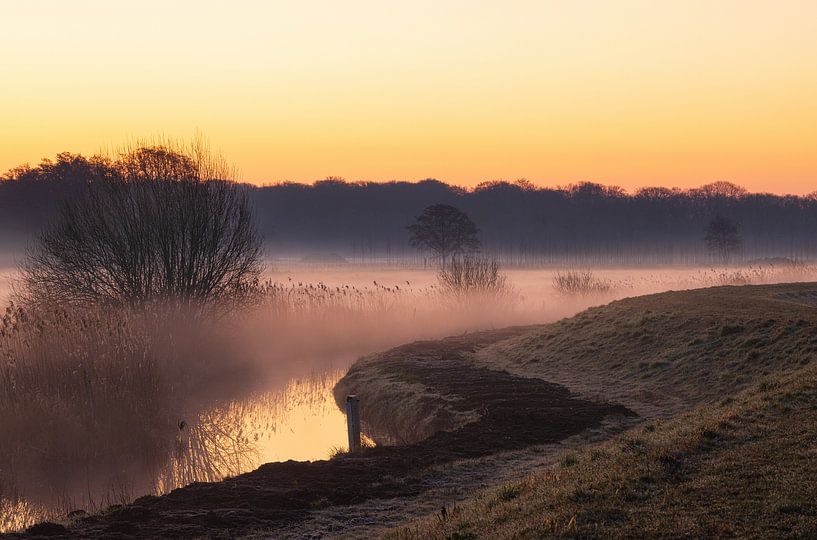 Sunrise Drentsche Aa - Eelde - Groningen (Netherlands) by Marcel Kerdijk